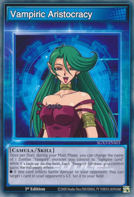 Vampiric Aristocracy [SGX3-ENS03] Common | Card Merchant Takapuna