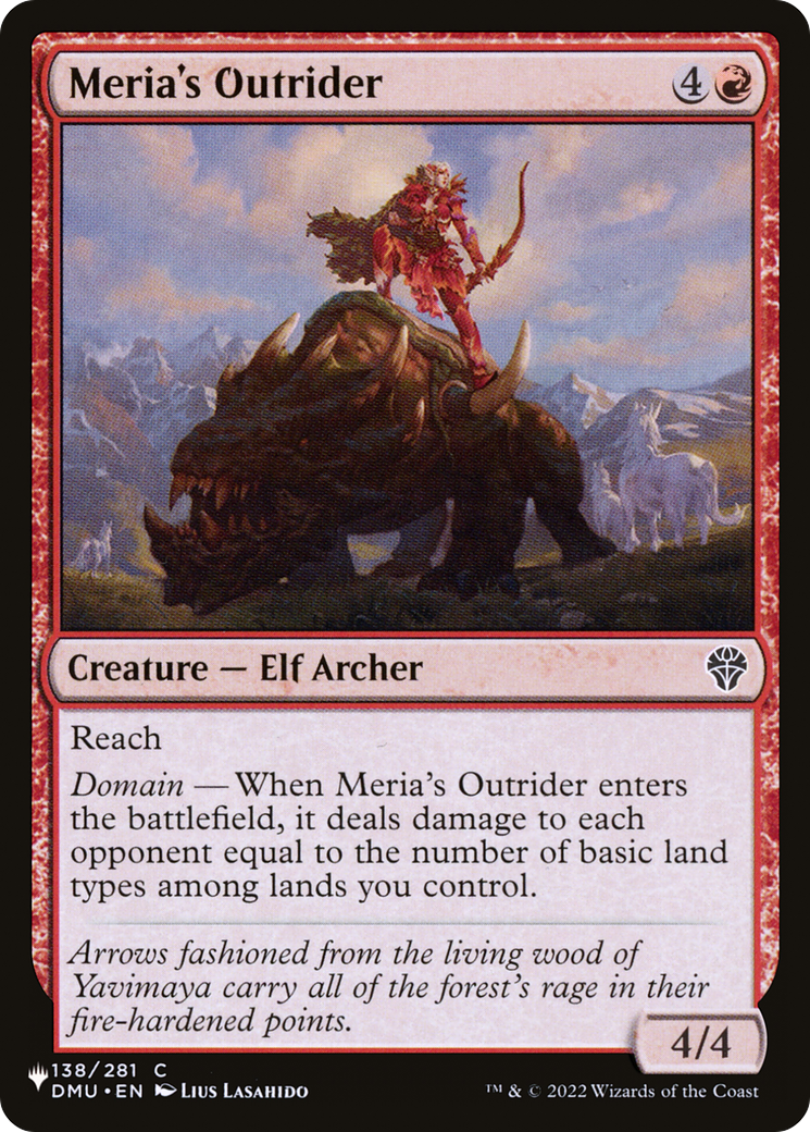 Meria's Outrider [The List Reprints] | Card Merchant Takapuna