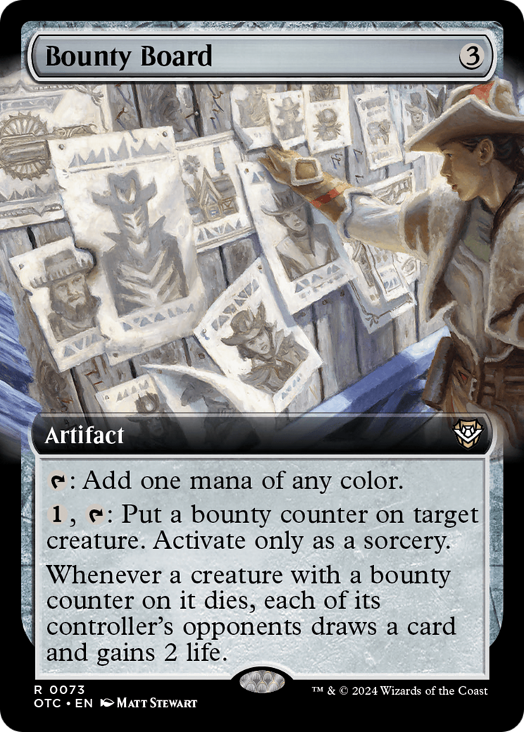 Bounty Board (Extended Art) [Outlaws of Thunder Junction Commander] | Card Merchant Takapuna