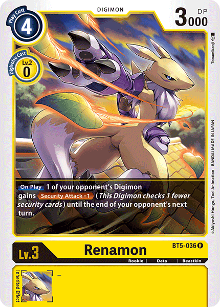 Renamon [BT5-036] [Battle of Omni] | Card Merchant Takapuna