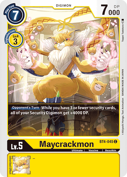 Maycrackmon [BT4-045] [Great Legend] | Card Merchant Takapuna