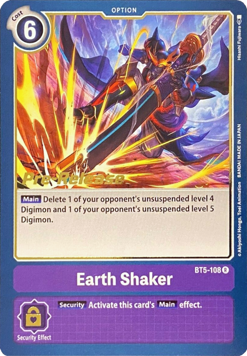 Earth Shaker [BT5-108] [Battle of Omni Pre-Release Promos] | Card Merchant Takapuna