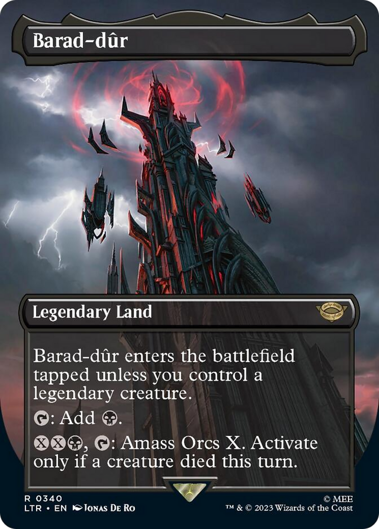 Barad-dur (Borderless Alternate Art) (340) [The Lord of the Rings: Tales of Middle-Earth] | Card Merchant Takapuna