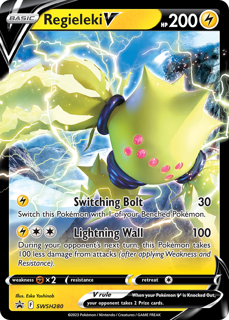 Regieleki V (SWSH280) (Jumbo Card) [Sword & Shield: Black Star Promos] | Card Merchant Takapuna