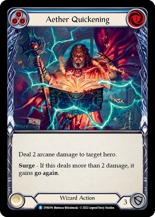 Aether Quickening (Blue) [DYN199] (Dynasty) | Card Merchant Takapuna