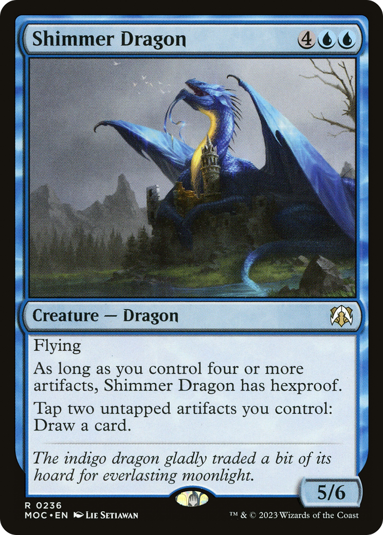 Shimmer Dragon [March of the Machine Commander] | Card Merchant Takapuna