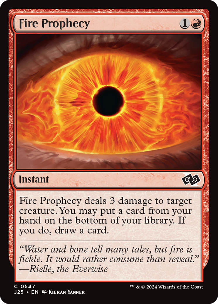 Fire Prophecy [Foundations Jumpstart] | Card Merchant Takapuna