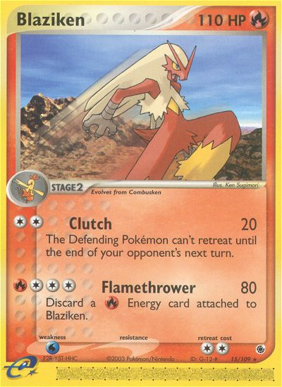 Blaziken (15/109) [EX: Ruby & Sapphire] | Card Merchant Takapuna