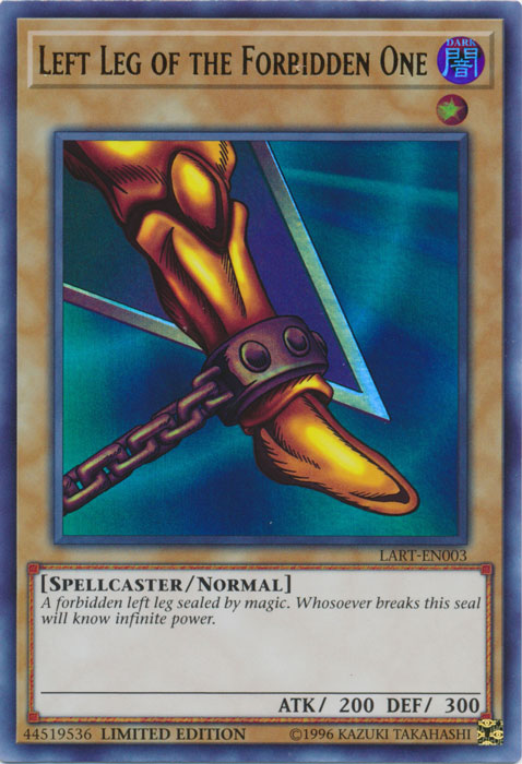 Left Leg of the Forbidden One [LART-EN003] Ultra Rare | Card Merchant Takapuna