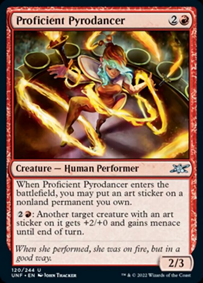 Proficient Pyrodancer [Unfinity] | Card Merchant Takapuna