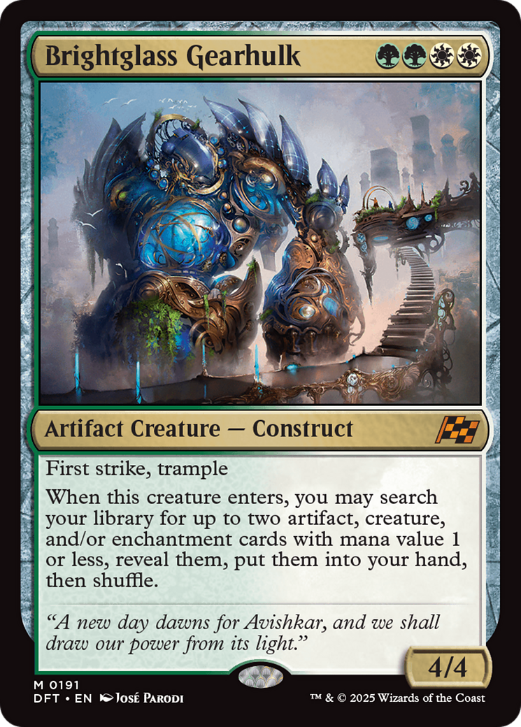 Brightglass Gearhulk [Aetherdrift] | Card Merchant Takapuna