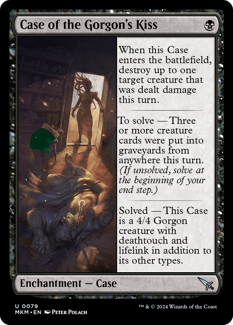 Case of the Gorgon's Kiss (Green) [Murders at Karlov Manor] | Card Merchant Takapuna