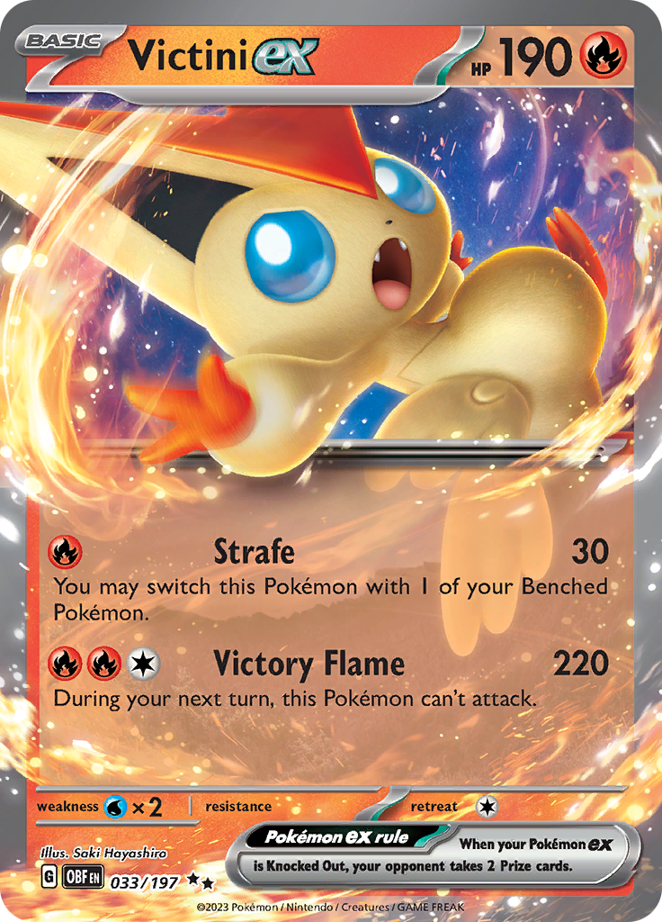 Victini ex (033/197) [Scarlet & Violet: Obsidian Flames] | Card Merchant Takapuna