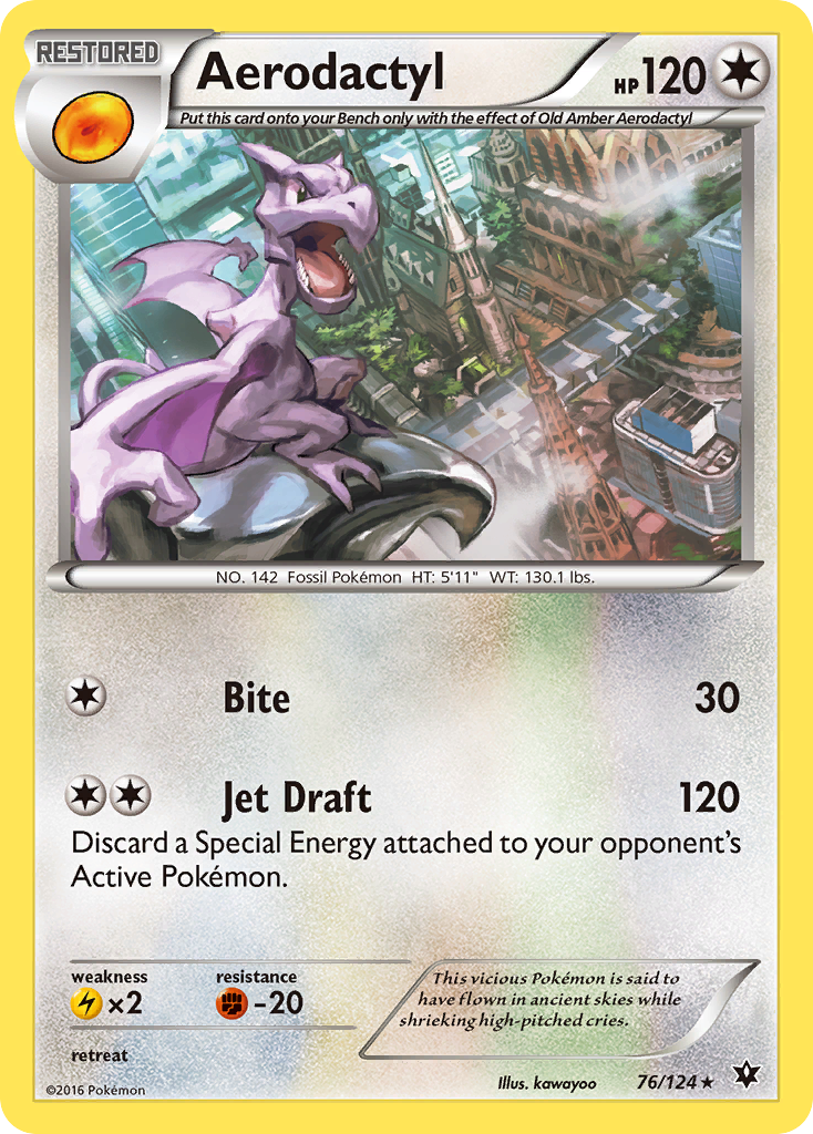 Aerodactyl (76/124) [XY: Fates Collide] | Card Merchant Takapuna