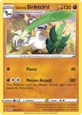 Galarian Sirfetch'd (095/192) (Theme Deck Exclusive) [Sword & Shield: Rebel Clash] | Card Merchant Takapuna