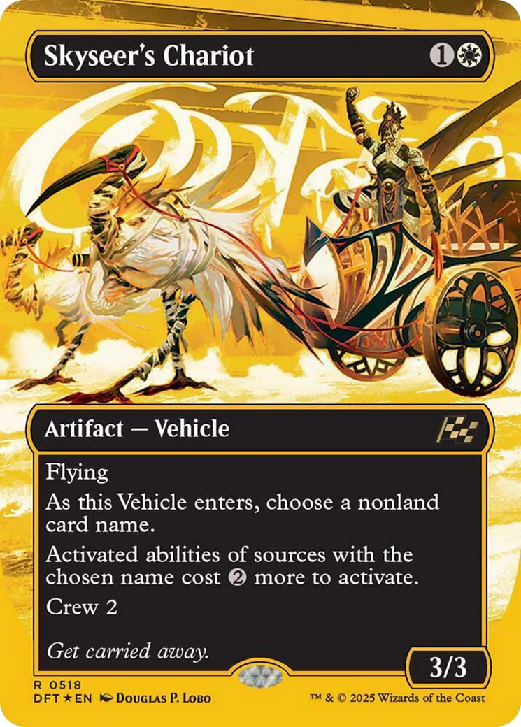 Skyseer's Chariot (Borderless) (First-Place Foil) [Aetherdrift] | Card Merchant Takapuna