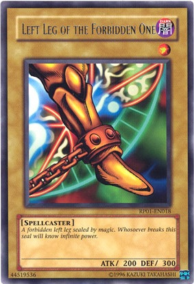 Left Leg of the Forbidden One [RP01-EN018] Rare | Card Merchant Takapuna