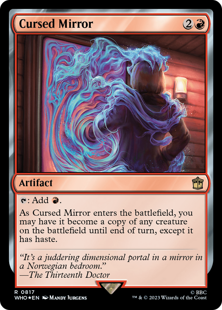 Cursed Mirror (Surge Foil) [Doctor Who] | Card Merchant Takapuna