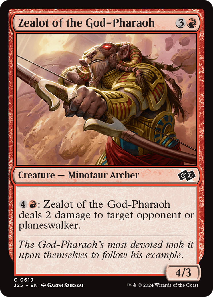 Zealot of the God-Pharaoh [Foundations Jumpstart] | Card Merchant Takapuna