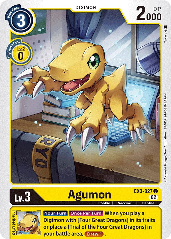 Agumon [EX3-027] [Draconic Roar] | Card Merchant Takapuna