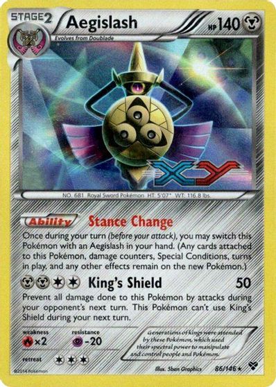 Aegislash (86/146) (Prerelease Promo) [XY: Black Star Promos] | Card Merchant Takapuna