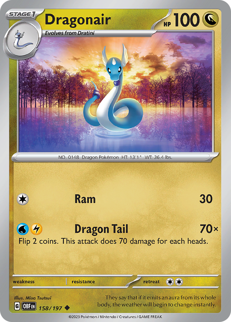 Dragonair (158/197) [Scarlet & Violet: Obsidian Flames] | Card Merchant Takapuna