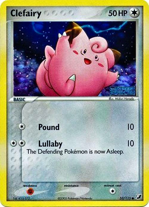 Clefairy (53/115) (Stamped) [EX: Unseen Forces] | Card Merchant Takapuna