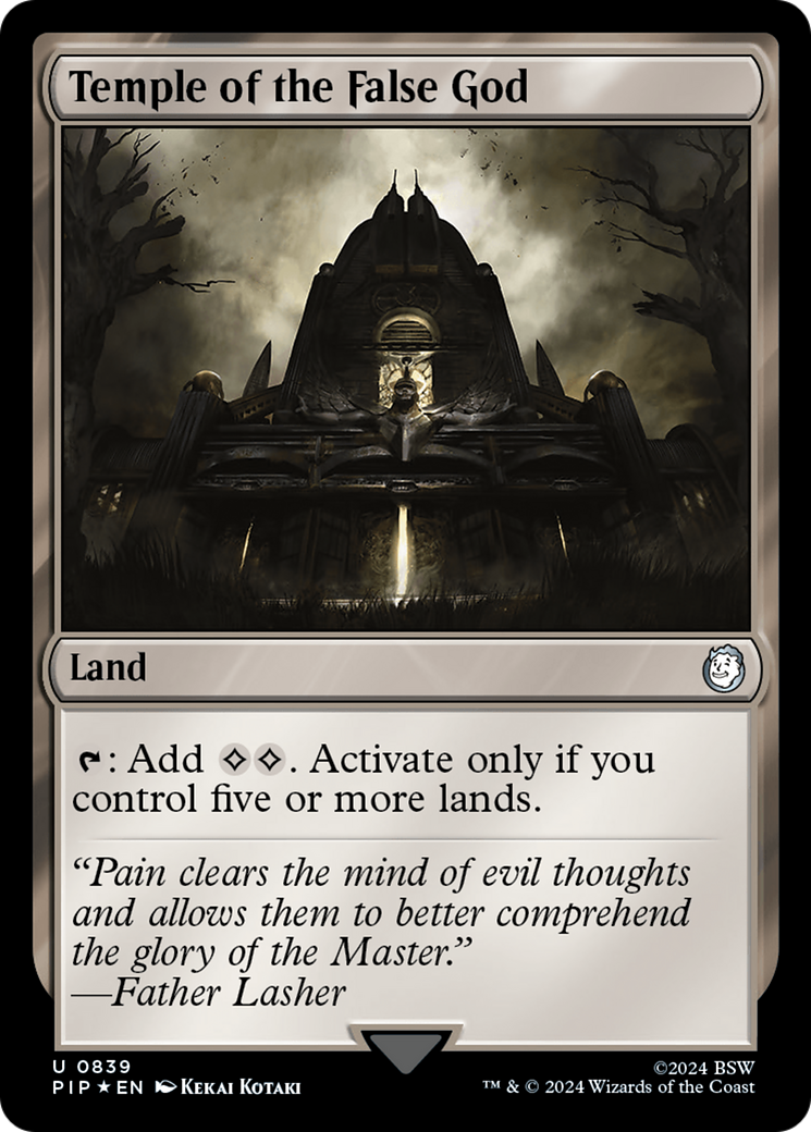 Temple of the False God (Surge Foil) [Fallout] | Card Merchant Takapuna