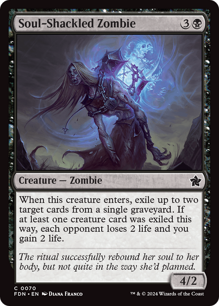 Soul-Shackled Zombie [Foundations] | Card Merchant Takapuna