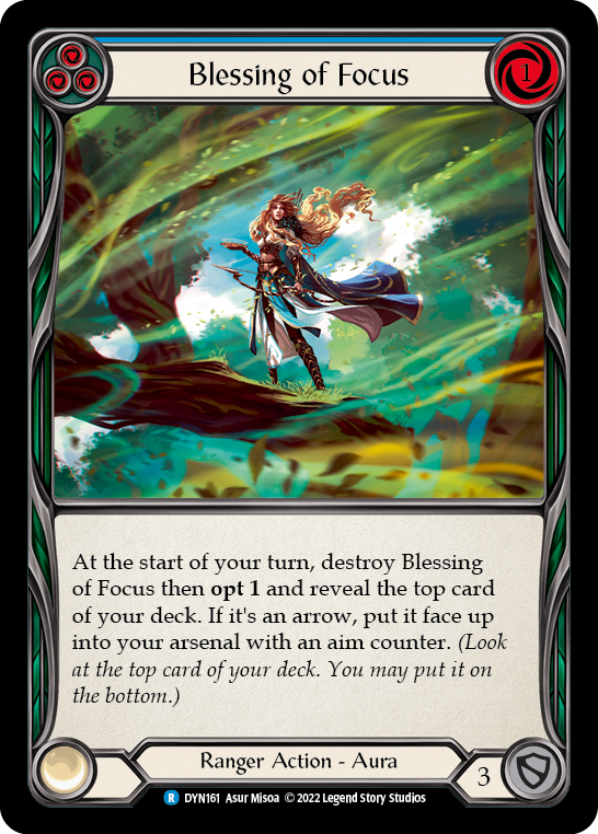 Blessing of Focus (Blue) [DYN161] (Dynasty) | Card Merchant Takapuna