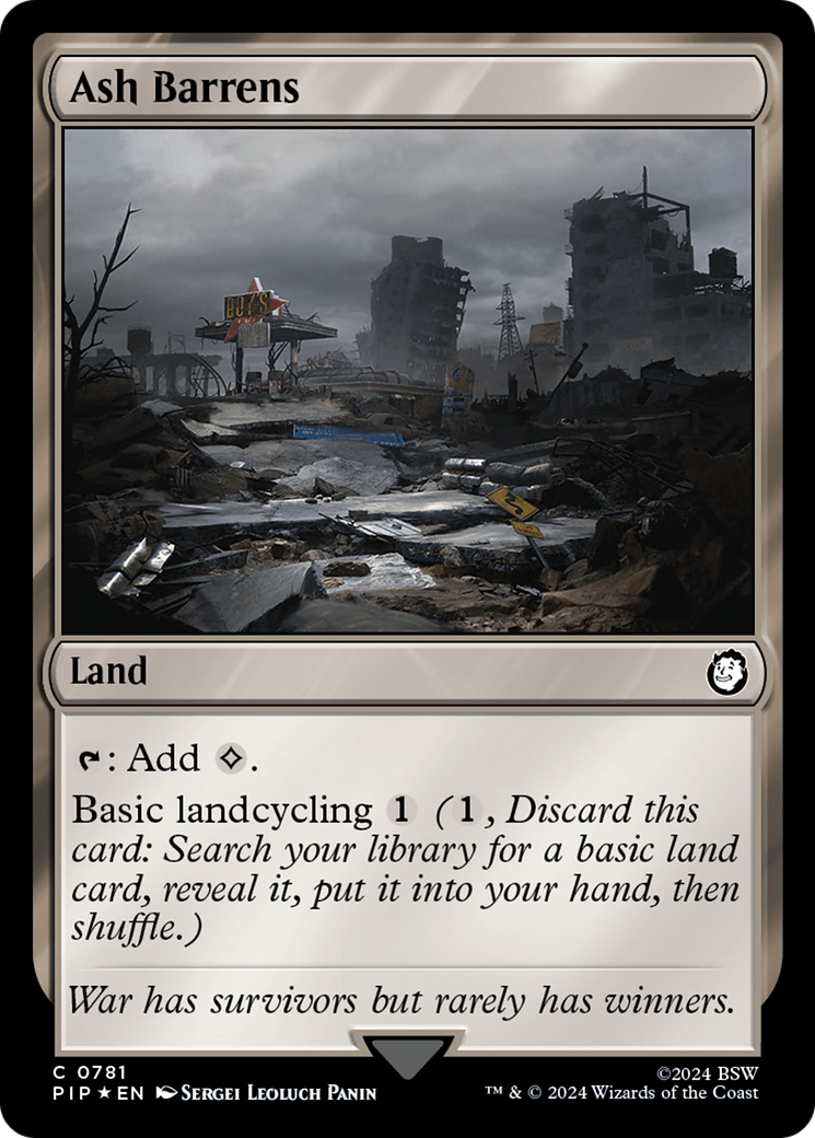 Ash Barrens (Surge Foil) [Fallout] | Card Merchant Takapuna