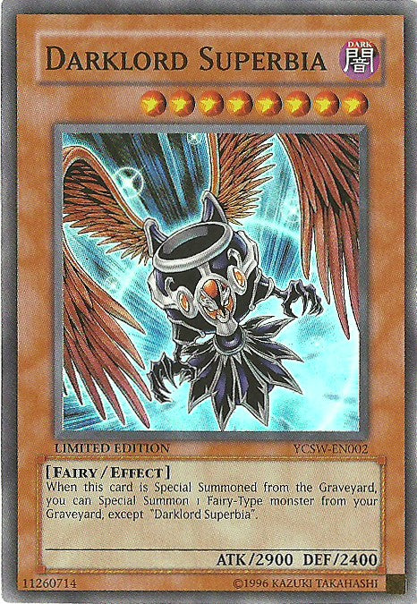 Darklord Superbia [YCSW-EN002] Super Rare | Card Merchant Takapuna