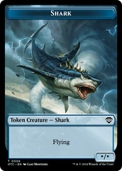 Ape // Shark Double-Sided Token [Outlaws of Thunder Junction Commander Tokens] | Card Merchant Takapuna