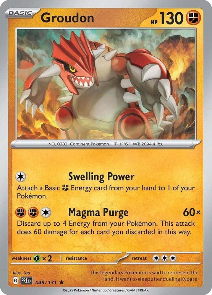 Groudon (049/131) [Scarlet & Violet: Prismatic Evolutions] | Card Merchant Takapuna