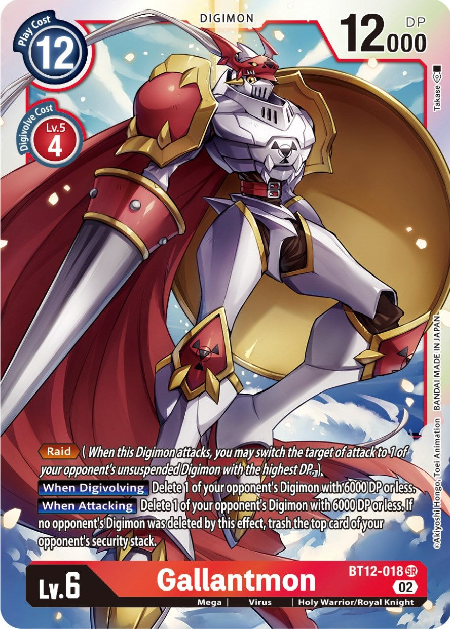 Gallantmon [BT12-018] [Across Time] | Card Merchant Takapuna