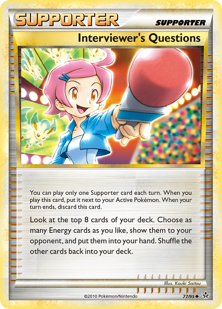 Interviewer's Questions (77/95) [HeartGold & SoulSilver: Unleashed] | Card Merchant Takapuna