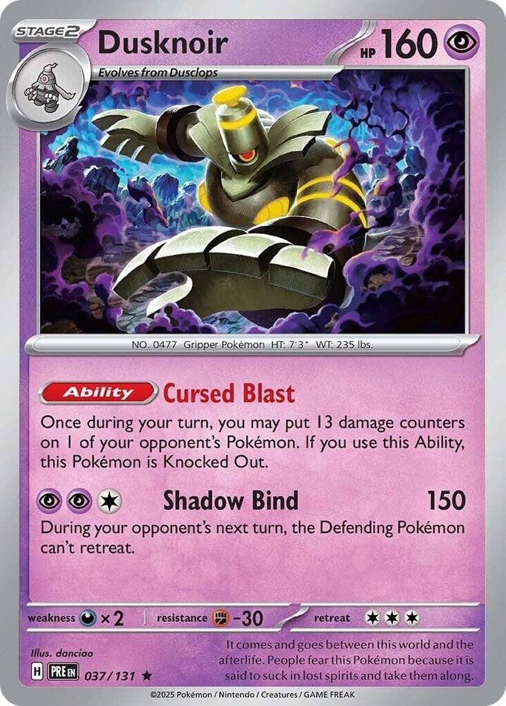 Dusknoir (037/131) [Scarlet & Violet: Prismatic Evolutions] | Card Merchant Takapuna