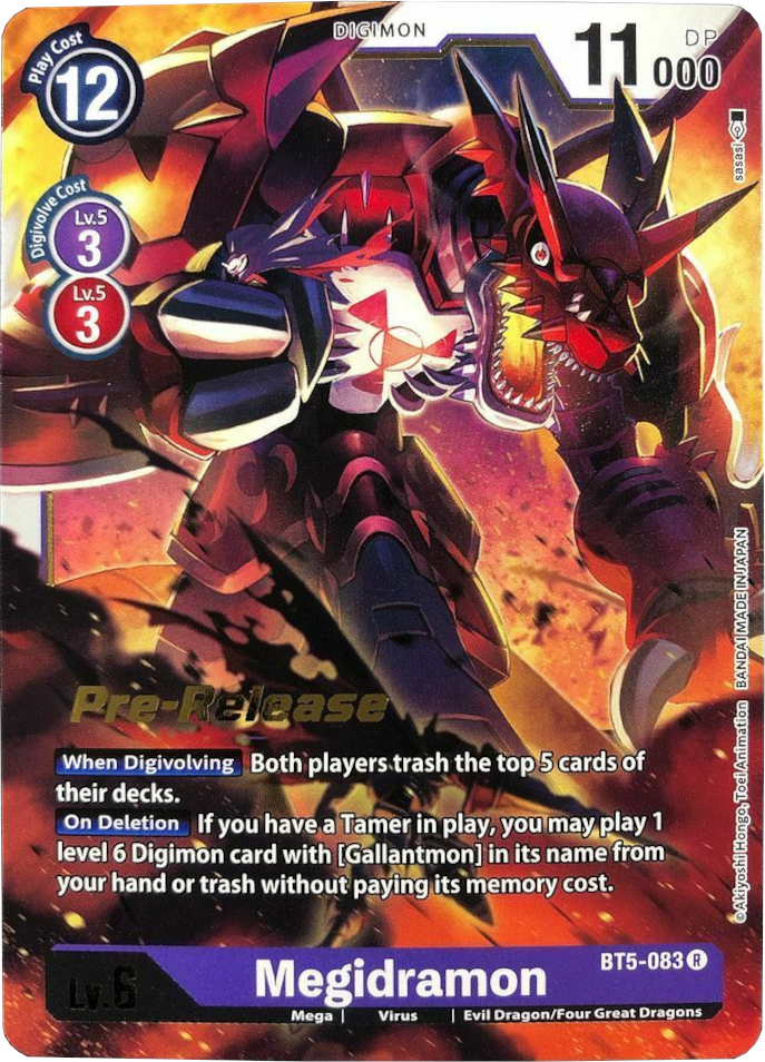 Megidramon [BT5-083] [Battle of Omni Pre-Release Promos] | Card Merchant Takapuna