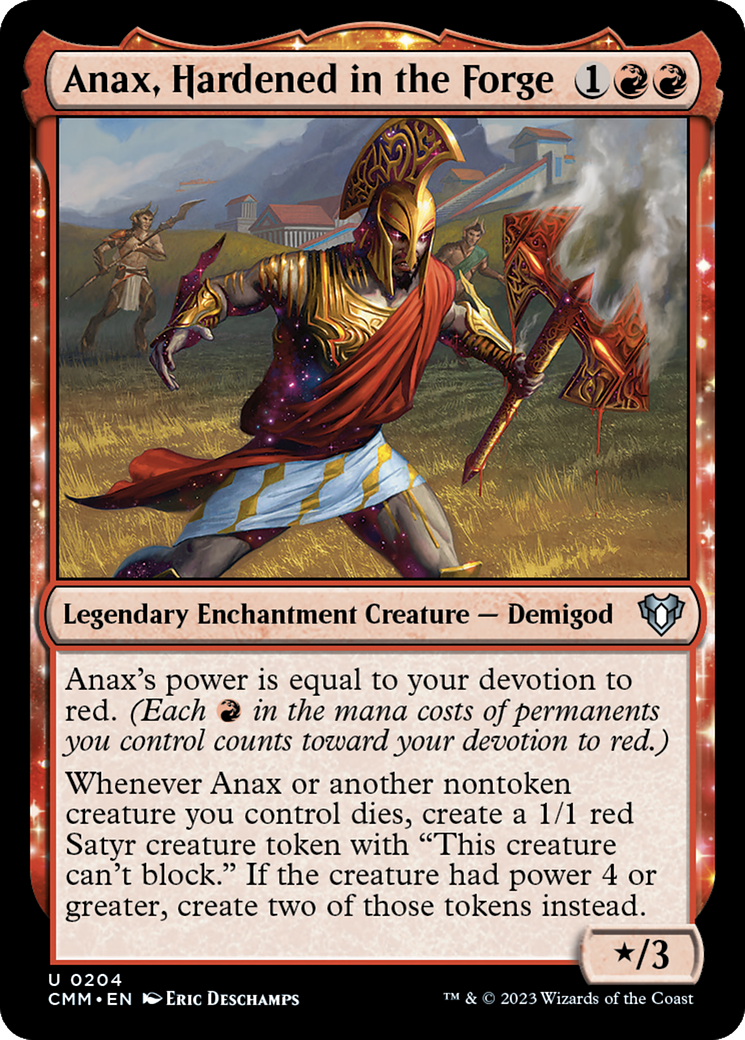 Anax, Hardened in the Forge [Commander Masters] | Card Merchant Takapuna