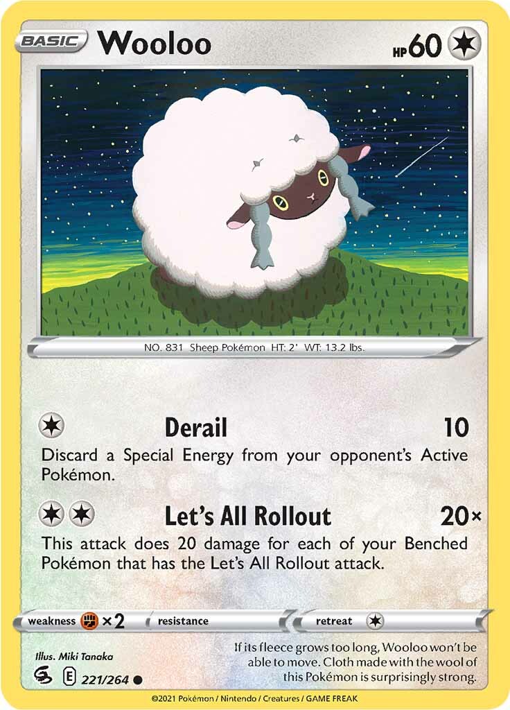 Wooloo (221/264) [Sword & Shield: Fusion Strike] | Card Merchant Takapuna