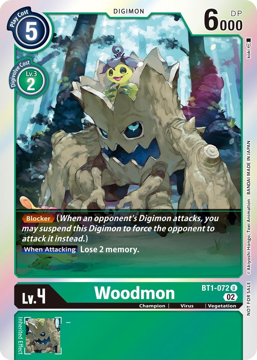 Woodmon [BT1-072] (Official Tournament Pack Vol. 6) [Release Special Booster Promos] | Card Merchant Takapuna