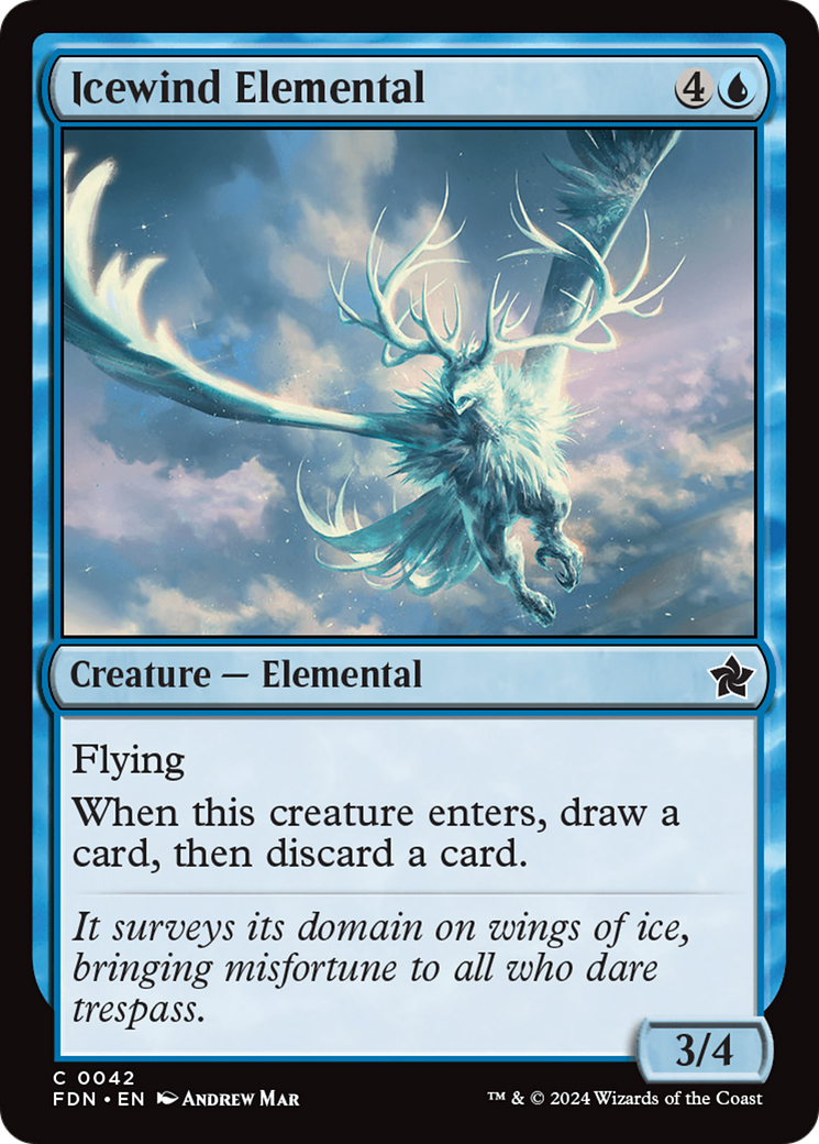 Icewind Elemental [Foundations] | Card Merchant Takapuna