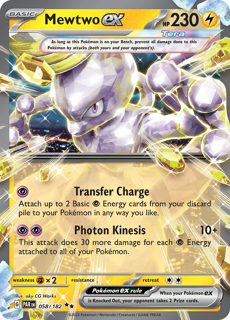 Mewtwo ex (058/182) [Scarlet & Violet: Paradox Rift] | Card Merchant Takapuna