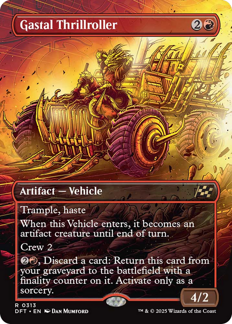 Gastal Thrillroller (Borderless) [Aetherdrift] | Card Merchant Takapuna