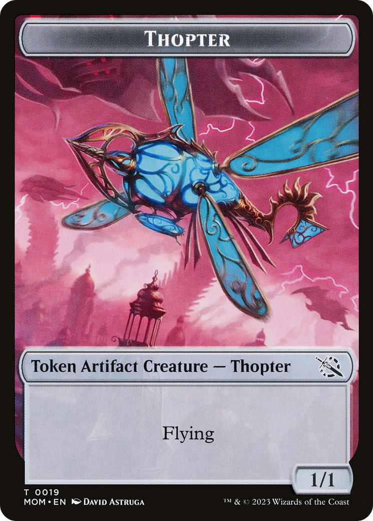 Thopter // Knight (10) Double-Sided Token [March of the Machine Tokens] | Card Merchant Takapuna