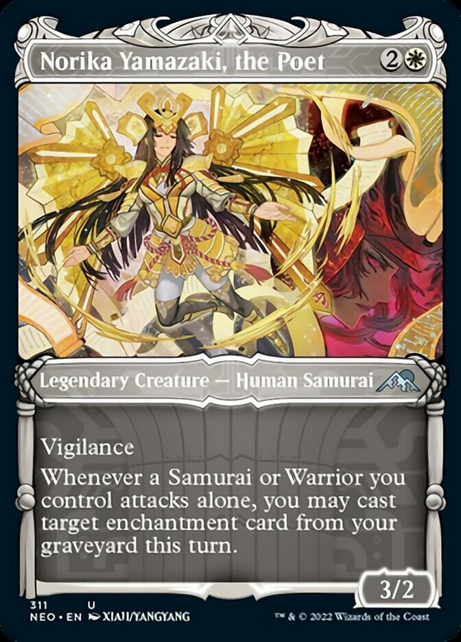 Norika Yamazaki, the Poet (Showcase Samurai) [Kamigawa: Neon Dynasty] | Card Merchant Takapuna