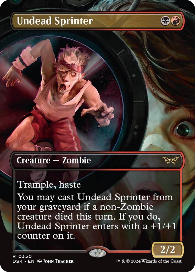 Undead Sprinter (Borderless) [Duskmourn: House of Horror] | Card Merchant Takapuna