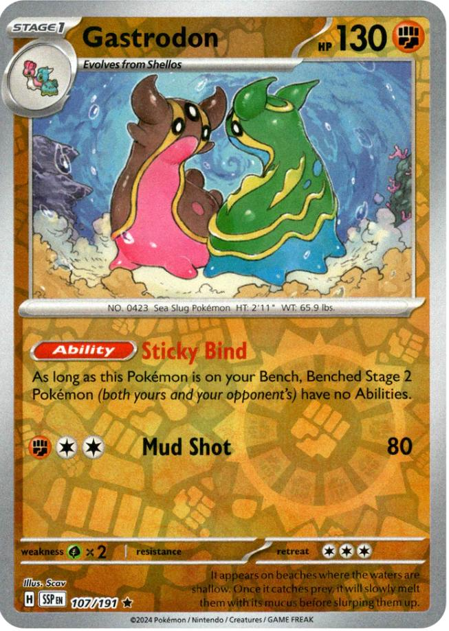 Gastrodon (107/191) [Scarlet & Violet: Surging Sparks] | Card Merchant Takapuna