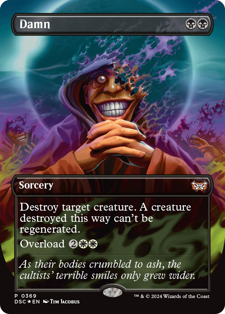 Damn (Borderless) [Duskmourn: House of Horror Commander] | Card Merchant Takapuna