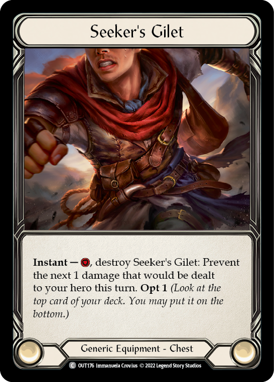 Seeker's Gilet [OUT176] (Outsiders)  Rainbow Foil | Card Merchant Takapuna